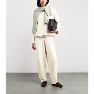 Arch4 Hayden Cashmere Jogger Pants in Ivory XS